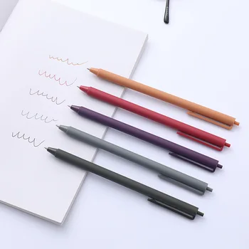 100шт. Гел химикалка в китайски стил в стил ретро, 0,5 mm, гел писалка за печат, канцеларски материали за училищни принадлежности