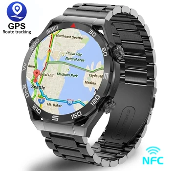 2023 Нов NFC ECG + ТОЧКИ Bluetooth Предизвикателство Smartwatch GPS Тракер Движение Гривна Фитнес За Huawei Watches Ultimate Smart Watch Men