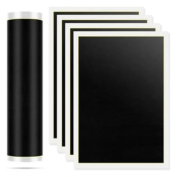 5 Листа Цветна хартия за маркиране С Лазер Черна Хартия е Подходяща За Стъкло, Метал, Керамика
