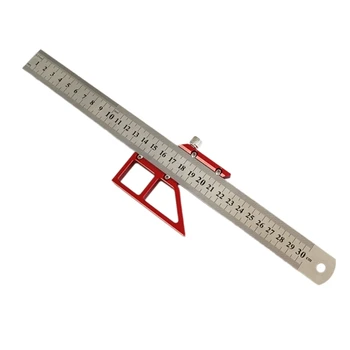 652F Carpenter Square Многофункционален инструмент за измерване на ъгли и чертане Измервателни инструменти Алуминиева сплав за дървообработване САМ Crafts