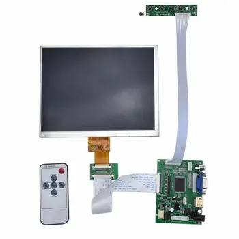 8-инчов IPS LCD панел HE080IA-01D с комплект за заплата на шофьор, HDMI, VGA, AV