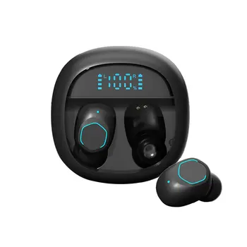 Безжична Bluetooth слушалка TWS, Водоустойчив шумоподавляющие led слушалки с микрофон, безжични слушалки Bluetooth-слушалки