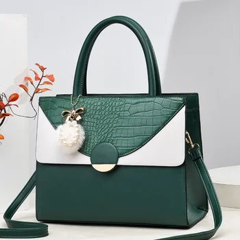 Дамска чанта Baobao 2023 година на издаване, лесна чанта в контрастен цвят, с модерна и луксозна текстура, малко дизайн, женствена чанта през рамо с едно рамо