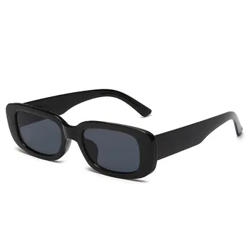Дамски Правоъгълни Vintage Слънчеви очила, Маркови Дизайнерски Ретро очила, Слънчеви очила за жени, Дамски очила за шофьори с кошачьим око