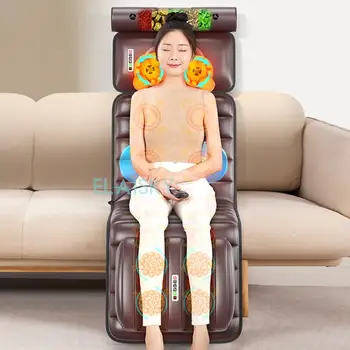 Електрическа масажна възглавница за цялото тяло, Мултифункционална възглавница за стол, Отопление на седалки, шиацу, дълбоко месене, вибриращ масажор за гърба 110/220 v