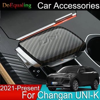 За Changan UNI-K UNIK 2023 Автомобили Корона на скоростния Стикер С Пайети Дръжка Декоративна Капачка ABS Аксесоари Вътрешната Дръжка на скоростния