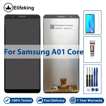 За Samsung galaxy А01 основната LCD SM-A013G A013 A013F A013G A013M/DS LCD дисплей С Сензорен Екран Дигитайзер Замени Събрание Инструмент