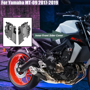 За Yamaha MT09 MT 09 За MT-09 2017 2018 2019 2020 Аксесоари за мотоциклети Черен горна броня на вътрешния капак преден сайдера Скоба обтекател