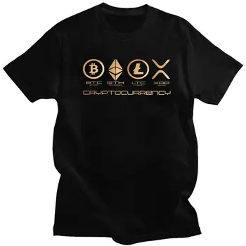 Забавни Тениски Ripple XRP За Мъже С Къс Ръкав Bitcoin Crypto, Тениска с криптовалютой, Градинска Облекло, Тениски, Тениски От Чист Памук, Мърч
