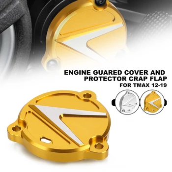 Защитно покритие на статора на двигателя на мотоциклет Защитен кожух Слайдер за Yamaha TMAX 2012 2017 2018 2019 Защита на двигателя от кал