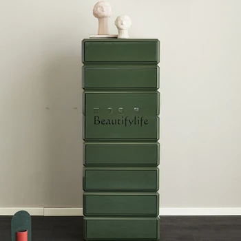 Италиански минимализъм / Шкаф за осем резервни части /Боя /Скрин в стил ретро зелен цвят