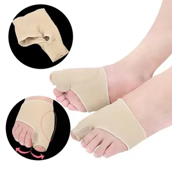 Коригиращи крачета Защита за пръстите Силиконов калъф Текстилен за рязане Разделител чорапи Разделител накладки за краката Вальгусная деформация на Насложена чорап