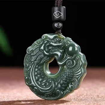 Кръгла висулка във формата на нефритовой риба-дракон Youlong Play Beads, изискана популярна висулка във формата на жокера.