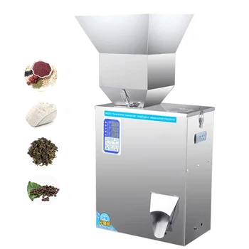 Машина за бутилиране на прах, гранули, Автоматично претегляне на чаени листа, зърно, боб, Пълнител с по-големите частици, Широк спектър от приложения Опаковъчни машини