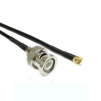 Модем коаксиален кабел BNC штекерный преминете MCX штекерный правоъгълен конектор конектор RG174 Кабел 20 см 8 см адаптер RF Нов скок