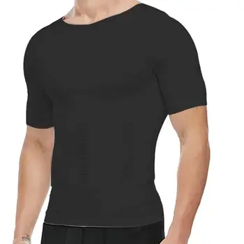 Мъжки енергизиращ тениска с къси ръкави, тренировочная майк за отслабване, ризи от дишаща нейлонового материал за колоездене, разходки, дневни бягане