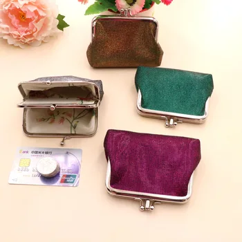 Нови двуслойни дамски портмонета, кратко чанта от изкуствена кожа, мини-портмонето в ретро стил за съхранение на дамско червило, директна доставка
