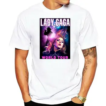 Подарък за Деня на бащата, Нова тениска унисекс Lady Gaga world tour 2022 Sz S-XXL