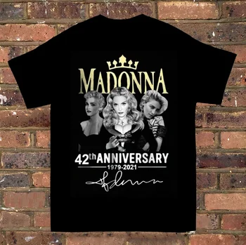 Подарък памучен тениска Madonna Signature в 42-та годишнина, всички размери от S до 5XL MD12