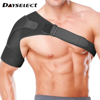 Регулируема опора за едно рамо унисекс, За да спортувате във фитнес залата Защитен колан за гръб за облекчаване на болки в рамото През поддържащ колан