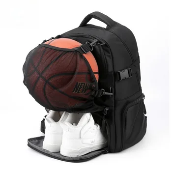 Спортна раница, баскетболно чанта, училищен футболен раница с отделение за обувки, чанта за футболна топка, голяма раница за обувки