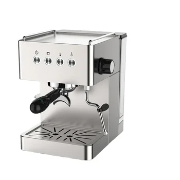 Сребърен машина за приготвяне на Домашна еспресо кафемашина за приготвяне на еспресо с кофемолкой