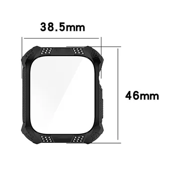 Стилен корпус часа 41 мм, 45 мм, с форма на диамант, защитната обвивка за Apple Watch S7 от закалена филм 