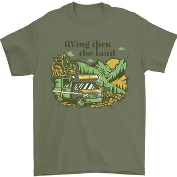 Тениска за къмпинг RV Through Il Campagna, 100% памук