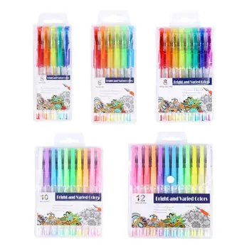 Цветни гел химикалки, многоцветен съвет гелевой дръжки за ежедневника 